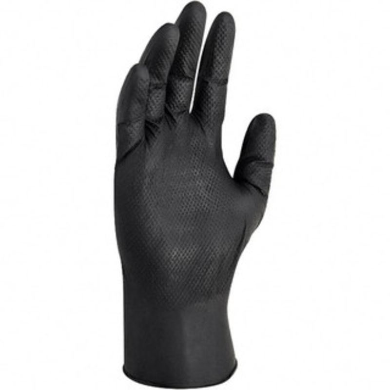 KleenGuard Size 2XL, 6 mil, Industrial Grade, Powder Free Nitrile Disposable Gloves 9-1/2 Long, Black, Textured, Static Dissipative, Ambidextrous 49279 – 90110131