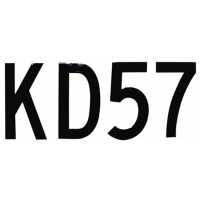Made in USA Number Label Legend: 0, English, 1 Wide, Black, Pressure Sensitive Vinyl DBV-1-0-10 – 36932465