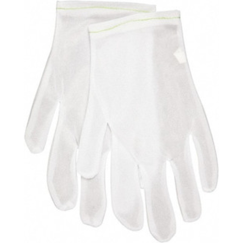 MCR Safety Size 9 Nylon General Protection Work Gloves For Inspection, Uncoated, Slip-On Cuff, Full Fingered, White, Ambidextrous 8710L – 69786580