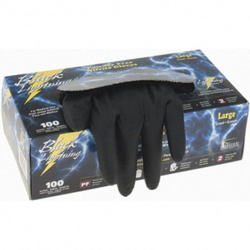 Value Collection Size L, 6 mil, Powder Free Nitrile Disposable Gloves Black BD-AT1008L – 81008880