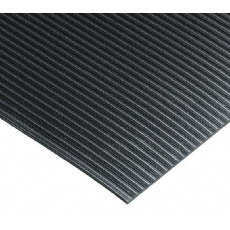 Wearwell 75 Ft. Long x 2 Ft. Wide x 1/4 Inch Thick, Vinyl, Ribbed Surface Switchboard Matting 30,000 V Max Dielectric Strength, 17,000 V Max Recommended Use, Black 702.14X2X75BK – 75330621