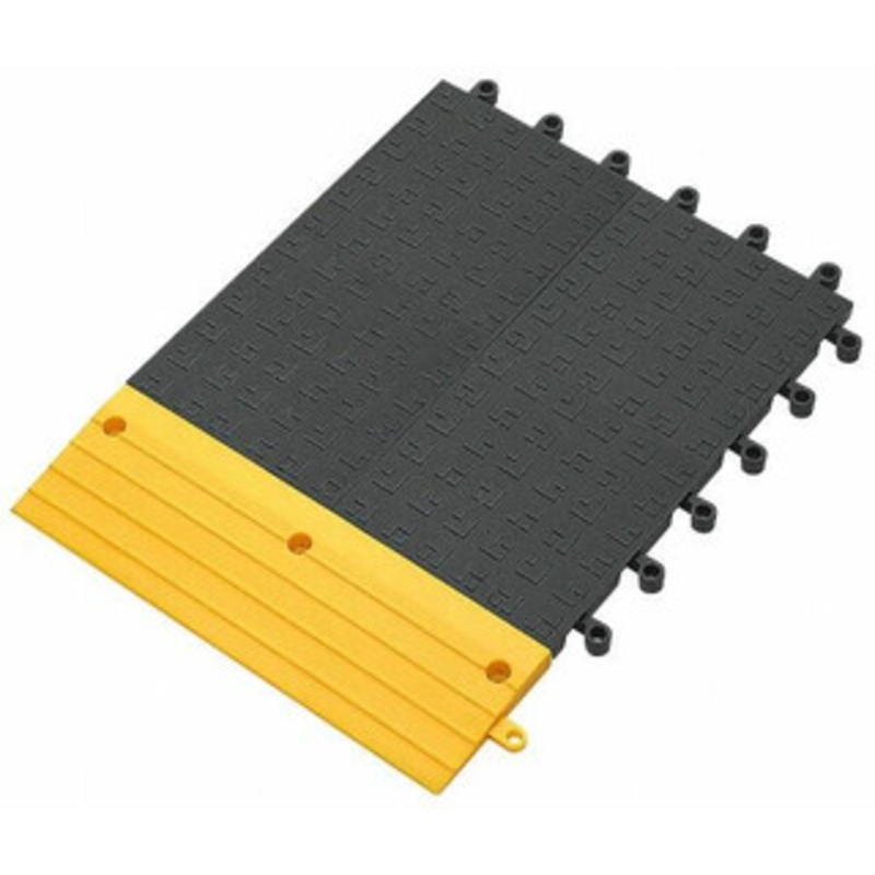 Wearwell 18 Long x 18 Wide x 7/8 Thick, Anti-Fatigue Modular Matting Solid Grid Male & Female, 4 Interlocking Sides, Charcoal, For Dry & Wet Areas, Series 556 556.78X18X18CH – 70442017