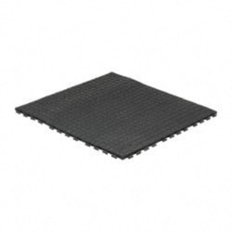 Wearwell 3 ft. Long x 3 ft. Wide x 5/8 Thick, Anti-Fatigue Modular Matting Tiles 4 Interlocking Sides, Black, For Dry Areas, Series 502 502.58X3X3BK – 91834895