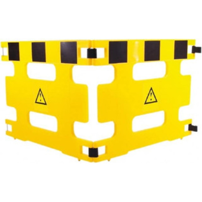 Value Collection Pack of (2), 36 High Folding Barricades Plastic, Black & Yellow 2R1 – 50174200
