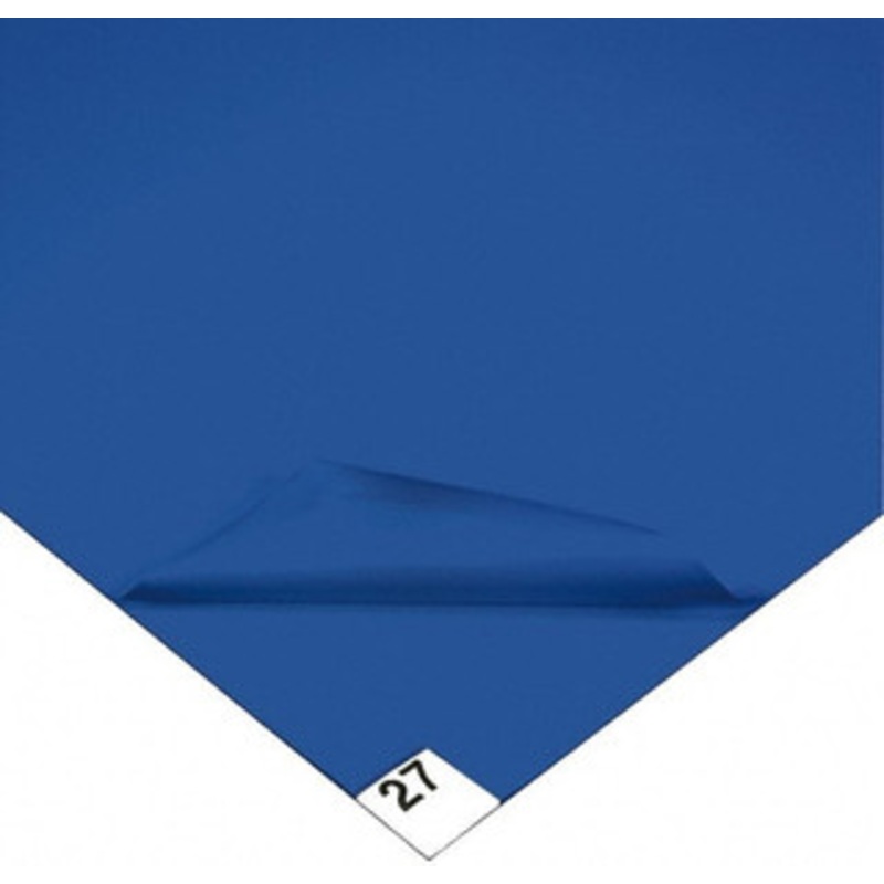 Wearwell 5 ft. Long x 3 ft. Wide x 1/8 Thick, Dry Environment, Smooth Pattern Clean Room Matting Tacky Sheets, Blue, 30 Layers per Mat, Series 095 095.3X5MATBL – 74166323