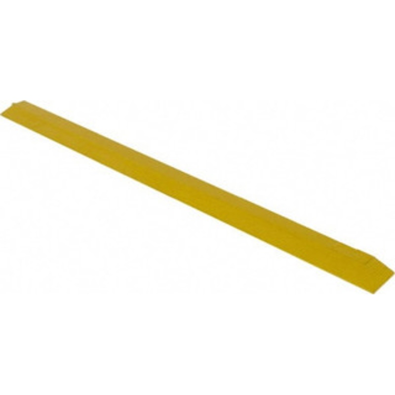 Wearwell 39 Long x 3 Wide x 5/8 Thick, Anti-Fatigue Modular Matting Ramp Edge Female, Black, For Dry & Wet Areas, Series 572 572EDGINGFNBRYL – 84809227