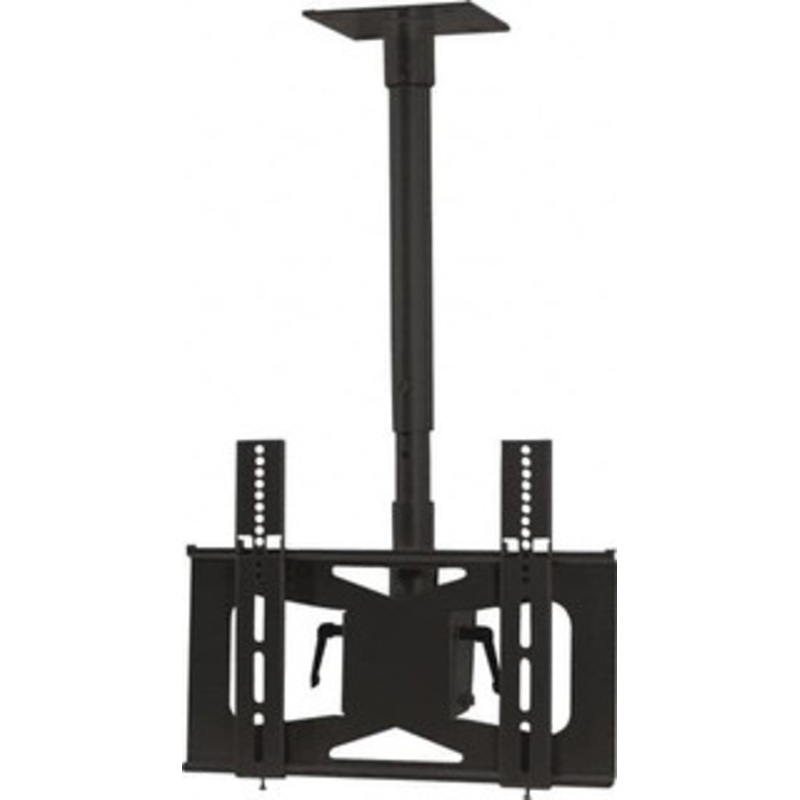Video Mount Products Flat Panel Ceiling Mount For 27 to 42 Inch LCD Monitor Black, 100 Lbs. Load Capacity, 20 Max Tilt Angle, Ceiling Mount Rotating and Tilting LCDMIDCB – 70697297