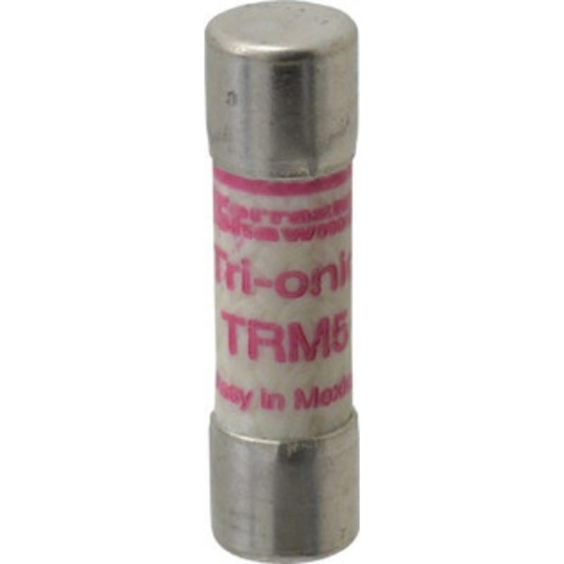 Ferraz Shawmut 250 VAC, 5 Amp, Time Delay General Purpose Fuse Clip Mount, 1-1/2 OAL, 10 at AC kA Rating, 13/32 Diam TRM5 – 54013107
