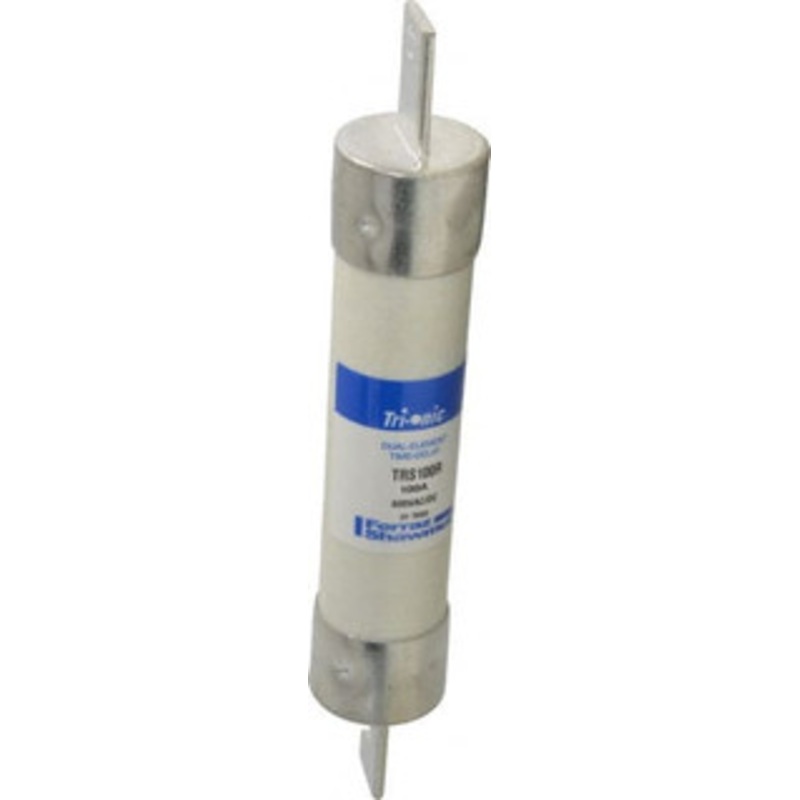 Ferraz Shawmut 600 VAC/VDC, 100 Amp, Time Delay General Purpose Fuse Clip Mount, 7-7/8 OAL, 100 at DC, 200 at AC kA Rating, 1-5/16 Diam TRS100R – 54006564