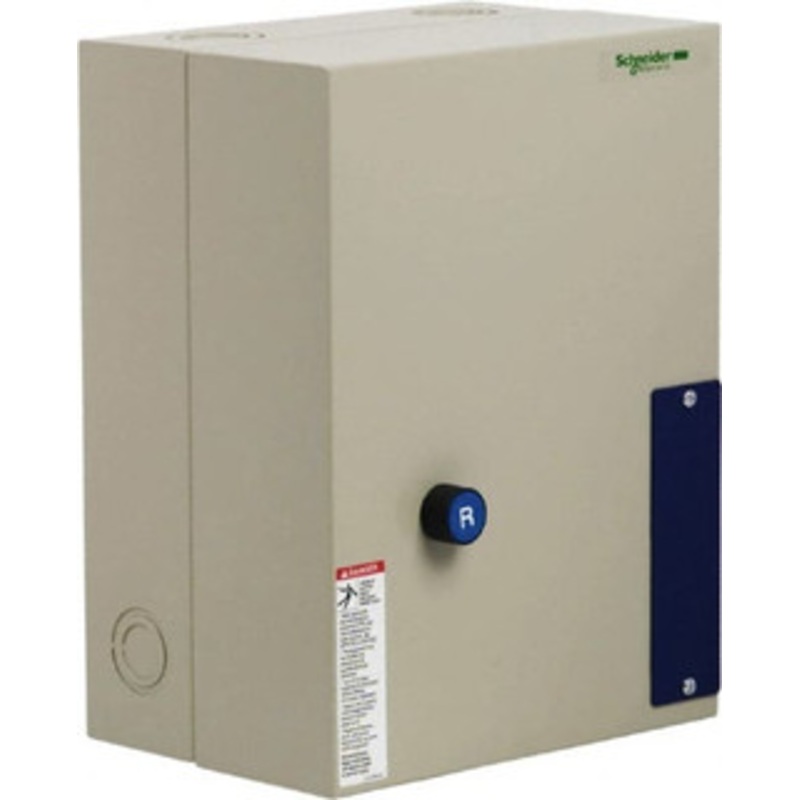 Schneider Electric 3 Pole, 65 Amp, 120 Coil VAC, Nonreversible Enclosed IEC Motor Starter 1 Phase Hp: 10 at 240 VAC, 5 at 120 VAC, 3 Phase Hp: 20 at 208 VAC, 20 at 230 VAC, 40 at 460 VAC, 50 at 575 VAC LE1D653A62OG70 – 49753668