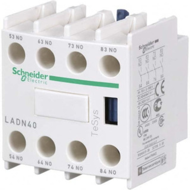 Schneider Electric Contactor Auxiliary Contact Block For Use with CR1F, TeSys D and TeSys F LADN40 – 69527570