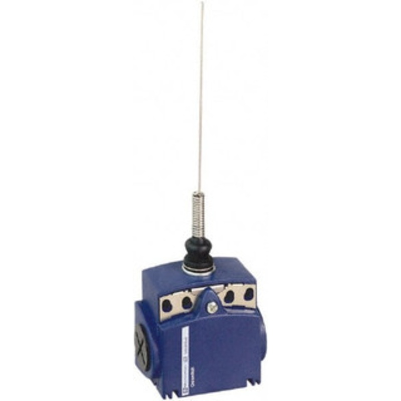 Telemecanique Sensors SPDT, NC/NO, 240 VAC, 250 VDC, Screw Terminal, Cat Whisker Actuator, General Purpose Limit Switch 1, 2, 4, 6, 12, 13 NEMA Rating, IP66, IP67 IPR Rating XCKT2106N12 – 59759985