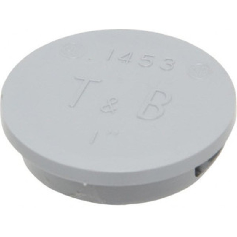 Thomas & Betts 1 Conduit, Electrical Enclosure Thermoplastic Knockout Plug For Use with Rigid/IMC Conduit, CSA File 4484/CSA LR589/NFPA 70/RoHS Compliant/UL 514B/UL File E13938 1453 – 54061726