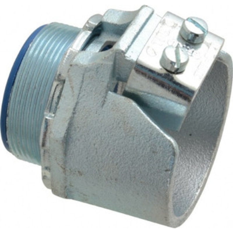 Thomas & Betts 2 Trade FMC Conduit Connector Malleable Iron, Insulated, Straight Connector, Set Screw Connection 3120 – 54057906