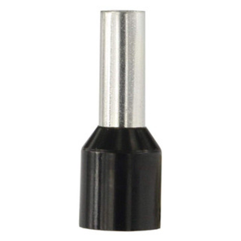 Value Collection Electrical Wire Ferrules, Insulation Type: Partially Insulated, Connection Type: Crimp, Compatible Wire Size (AWG): 10, Compatible Wire Size (sq mm): 6 (mm), Pin Length (Inch): 0.394, Pin Length (mm): 10 E6010-BLACK – 14735559