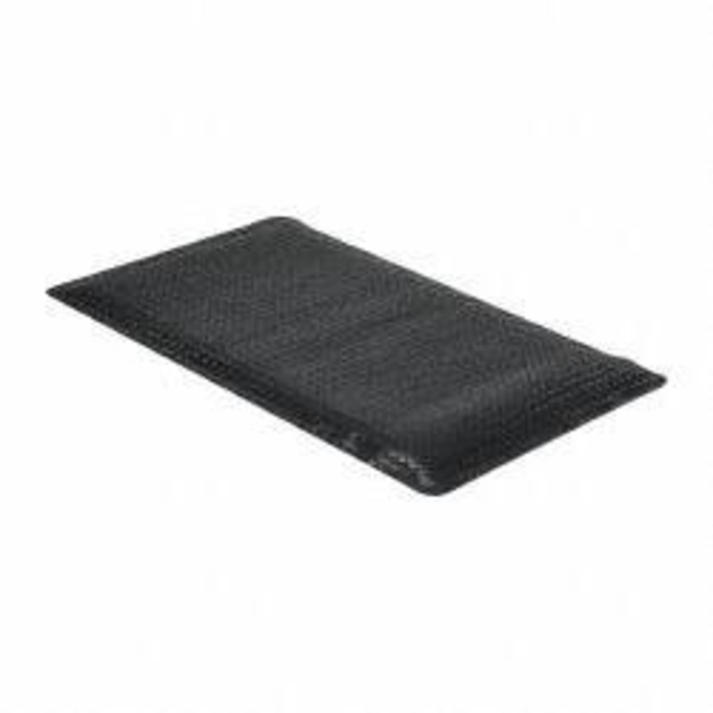 Wearwell 5 ft. Long x 3 ft. Wide x 15/16 Thick Dry Environment Heavy Duty Anti-Fatigue Matting Diamond-Plate Pattern, Black, Vinyl Surface with Nitrile Blend Base, Beveled on 4 Sides 414.1516X3X5BK – 05346838