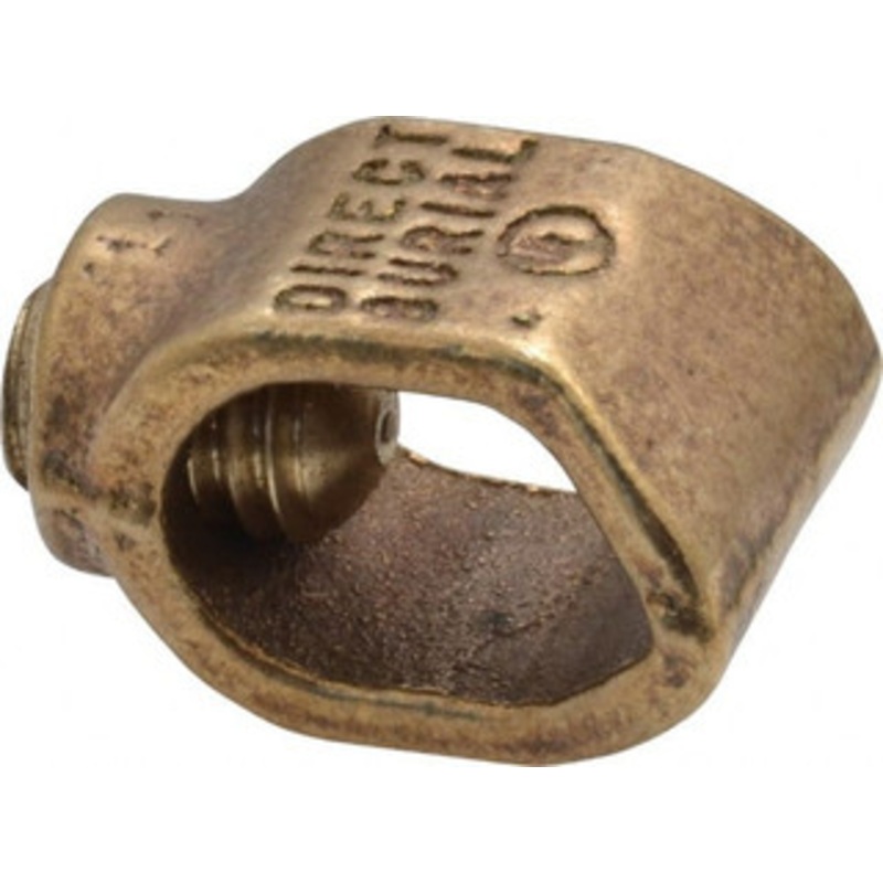Thomas & Betts 2 to 10 (Solid) AWG Compatible Single-Nut Rod Clamp Copper Alloy, 1-19/32 OAL, RoHS Compliant & UL Listed JAB12 – 73123861