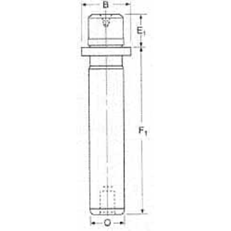 Danly 1-1/4 Diam x 4-7/16 Long Demountable Ball Bearing Guide Post 5/16-18, 1-9/16 Collar OD, 1-3/16 Above Collar, Hardened Steel 5-1013-826 – 09411158