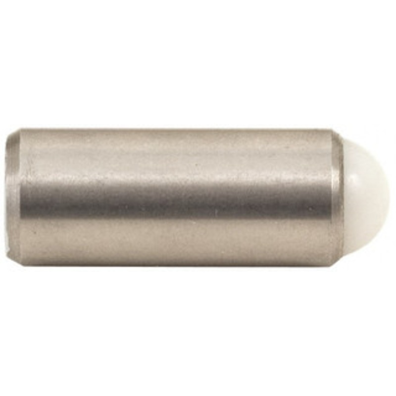 Gibraltar 0.525 Body Length x 1/4 Body Diam, 1.5 Lb Init to 3.5 Lb Final End Force, Stainless Steel Press Fit Ball Plunger 3/16 Ball Diam, 0.07 Max Ball Reach, +0.0010, +0.0020 Tolerance 10623SS – 60932035