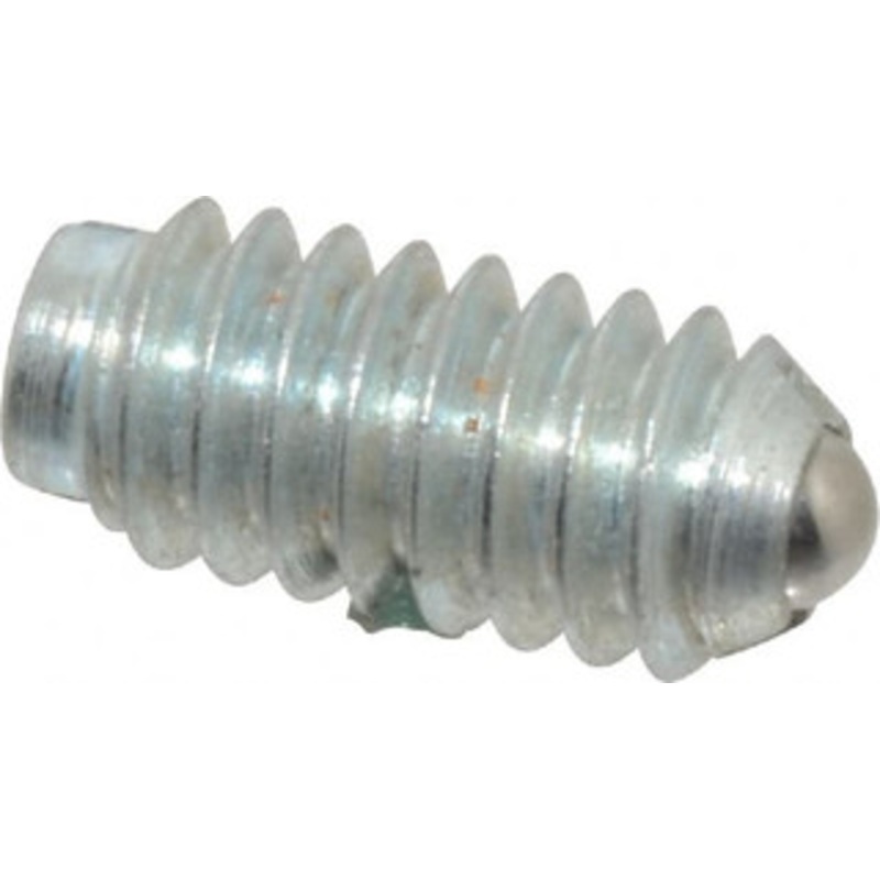 Gibraltar 1/4-20, 0.125 Ball Diam, 17/32 Body Length, 0.035 Max Ball Reach, Threaded Ball Plunger Steel Body, Steel Ball, 2 Lb Initial End Force, 4 Lb Final End Force, Locking Element 10008-G – 65219875