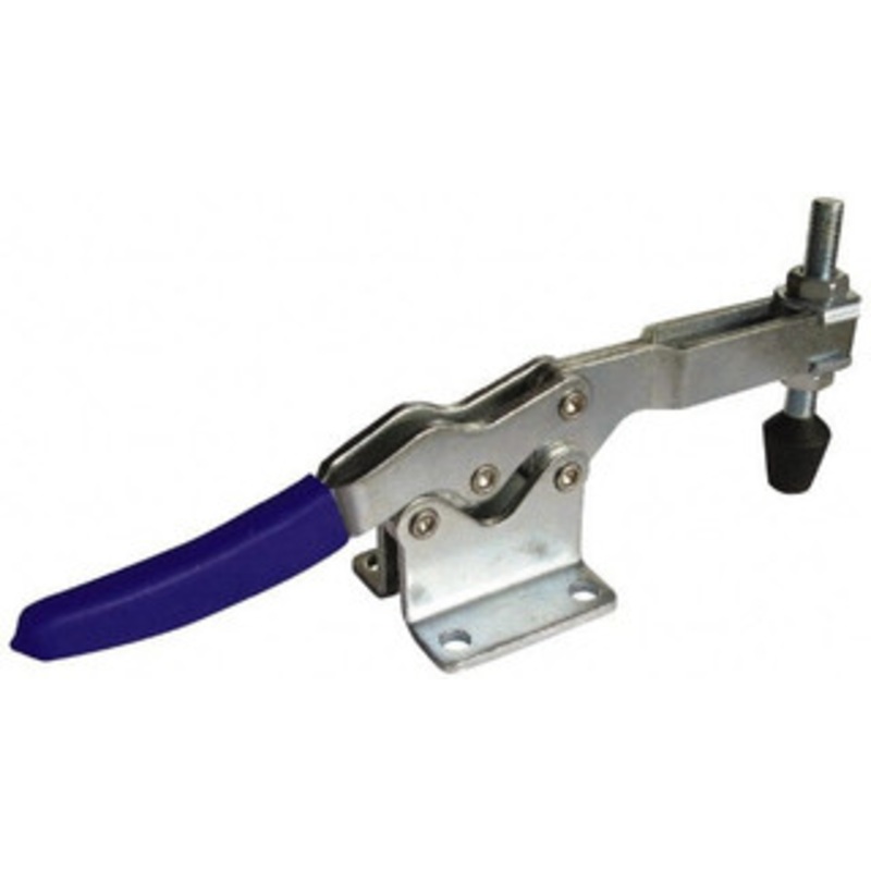 Gibraltar 750 Lb Holding Capacity, Horizontal Handle, Manual Hold Down Toggle Clamp 55 Handle Movement, 90 Bar Opening, U-Bar, Flanged Base, Carbon Steel GIB-D-200-16 – 73952491