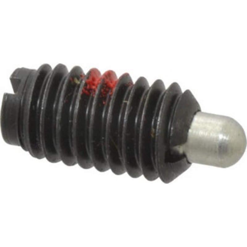 Jergens 3/8-16, 11/16 Thread Length, 3/16 Plunger Projection, Steel Threaded Spring Plunger 0.186 Max Plunger Diam, 11/16 Plunger Length, 1.5 Lb Init End Force, 7.5 Lb Final End Force 27106 – 82412115