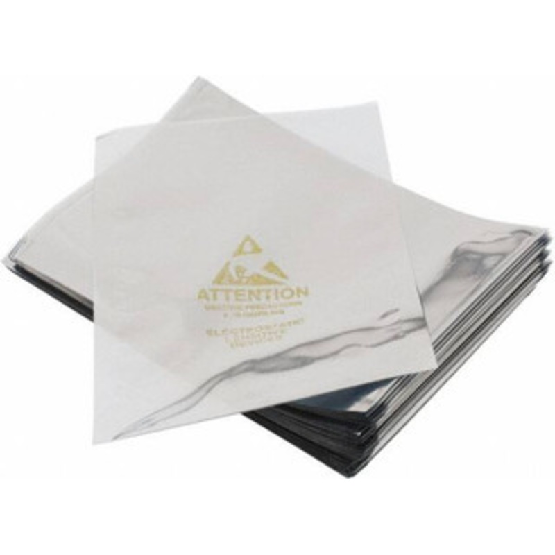 Value Collection Pack of (100) 8 Long x 5 Wide, 3 mil Thick, Clear Metalized Static Shield Bags Metal-In SS-58S – 31891633