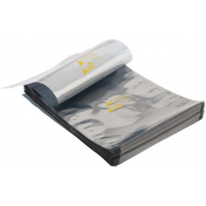 Value Collection Pack of (100), 12 Long x 8 Wide, 3 mil Thick, Clear Metalized Static Shield Bags Metal-In SS-812S – 31891575