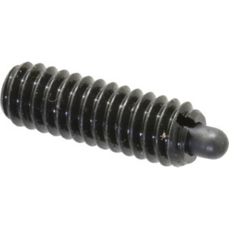 Vlier 1/4-20, 3/4 Thread Length, 1/8 Plunger Projection, Steel Threaded Spring Plunger 0.117 – 0.118 Max Plunger Diam, 3/4 Plunger Length, 2 Lb Init End Force, 9 Lb Final End Force S54B – 62116801