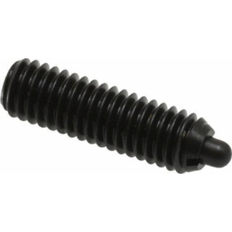 Vlier M6 x 1.0, 0.787 Thread Length, 0.098 Plunger Projection, Steel Threaded Spring Plunger 0.106 Max Plunger Diam, 0.787 Plunger Length, 4.05 Lb Init End Force, 11.24 Lb Final End Force SM6A – 62117593