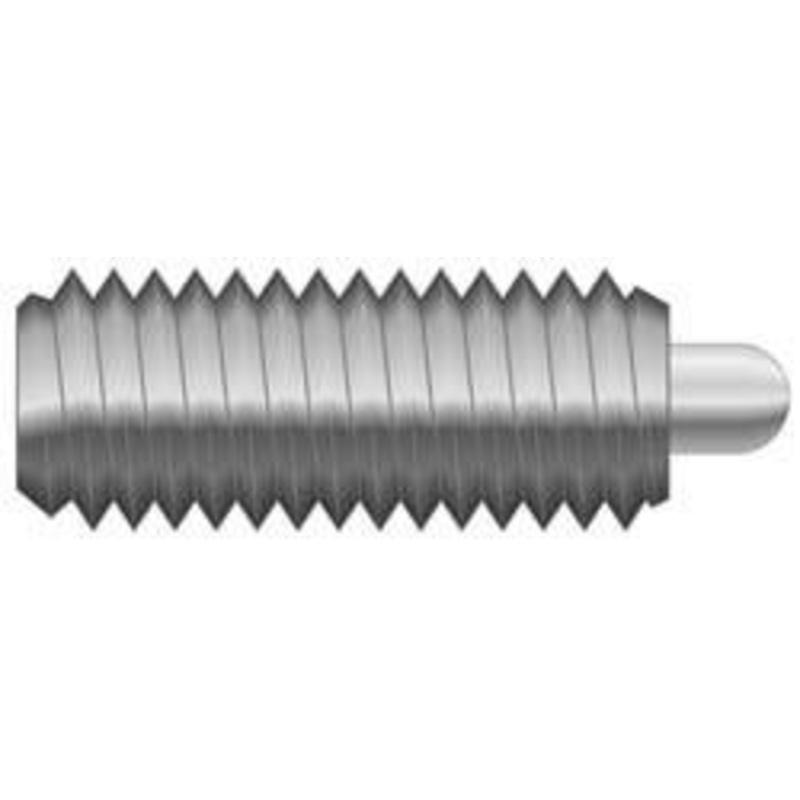 Vlier 1/2-13, 1-1/4 Thread Length, 1/4 Plunger Projection, Stainless Steel Threaded Spring Plunger 0.247 – 1/4 Max Plunger Diam, 1-1/4 Plunger Length, 6.6 Lb Init End Force, 17.4 Lb Final End Force SSSD60 – 62118831
