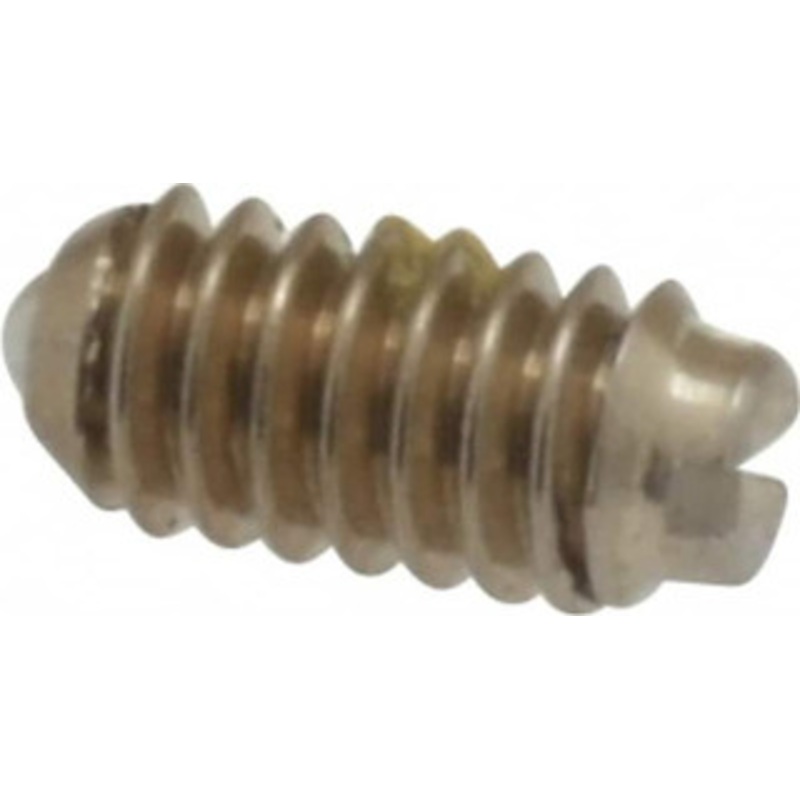Vlier 5-40, 0.062 Ball Diam, 0.25 Body Length, 0.02 Max Ball Reach, Threaded Ball Plunger Stainless Steel Body, Stainless Steel Ball, 0.25 Lb Initial End Force, 0.75 Lb Final End Force, Locking Element SSB47P – 62121439