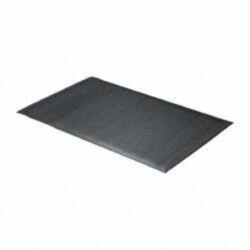Wearwell 5 ft. Long x 3 ft. Wide x 5/8 Thick Dry Environment Light Duty Anti-Fatigue Matting Rough Pattern, Black, Vinyl Surface with Vinyl Sponge Base, Rounded on 4 Sides 444.58X3X5BK – 89864607