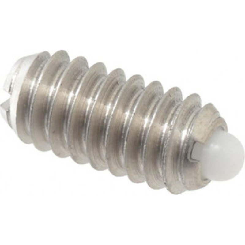 Vlier 1/4-20, 17/32 Thread Length, 0.078 Plunger Projection, Stainless Steel Threaded Spring Plunger 0.119 Max Plunger Diam, 0.531 Plunger Length, 3 Lb Init End Force, 10.5 Lb Final End Force SSMD54 – 62120746
