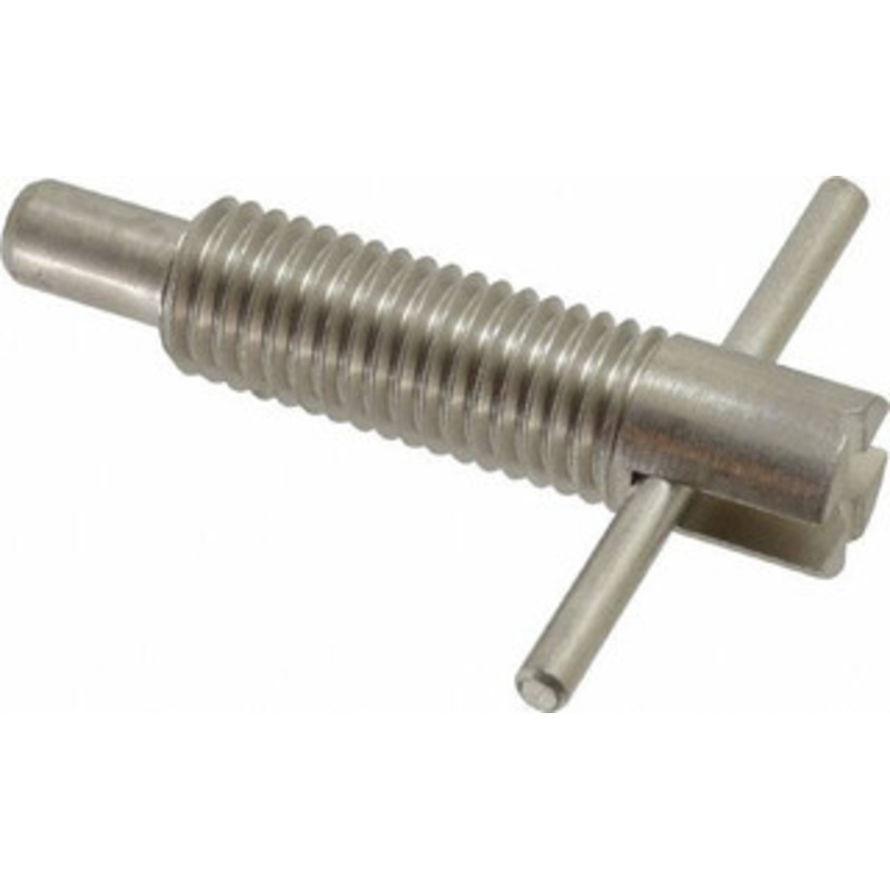 Vlier 5/8-11 Thread, 2-1/2 Body Length, 5/8 Plunger Projection, 3/8 Plunger Diam, Stainless Steel, Locking T Handle Plunger 1.7 Thread Length, 2-1/2 Handle Length, 2.38 Plunger Length, 2-1/2 Lb Initial End Force SFRT625 – 62124425