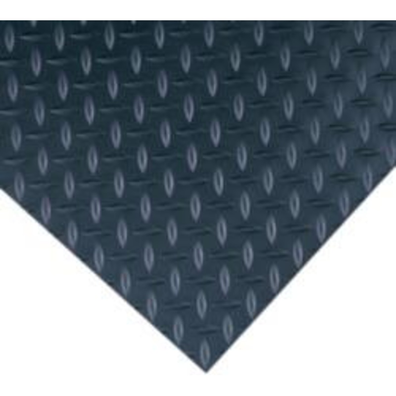 Wearwell 75 Ft. Long x 2 Ft. Wide x 1/4 Inch Thick, Vinyl, Diamond Plate Surface Switchboard Matting 30,000 V Max Dielectric Strength, 17,000 V Max Recommended Use, Black 701.14X2X75BK – 05271481