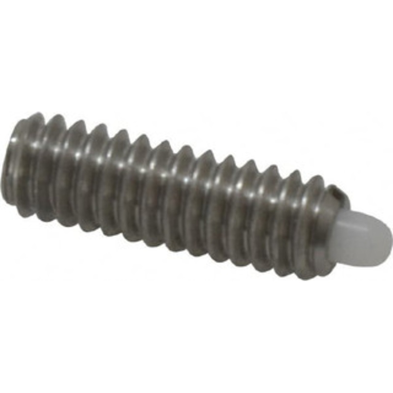 Vlier 1/4-20, 3/4 Thread Length, 1/8 Plunger Projection, Stainless Steel Threaded Spring Plunger 0.116 – 0.118 Max Plunger Diam, 3/4 Plunger Length, 2 Lb Init End Force, 9 Lb Final End Force SSSD54B – 62118682
