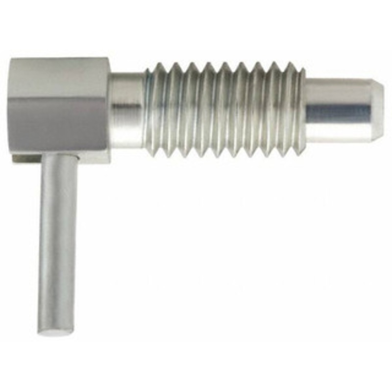 Vlier 1/4-20 Thread, 1/2 Thread Length, 0.16 Plunger Diam, 0.12 Lb Init to 0.5 Lb Final End Force, Stainless Steel Locking L Handle Plunger 3/4 Body Length, 1/2 Length Under Head, 0.2 Plunger Projection SSFRS250 – 87881637