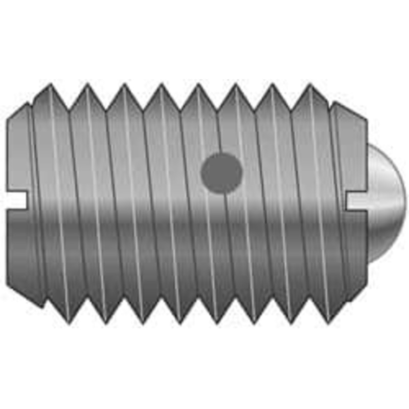 Vlier M6x1.0, 3.5mm Ball Diam, 14mm Body Length, 1mm Max Ball Reach, Threaded Ball Plunger Steel Body, Steel Ball, 0.45 Lb Initial End Force, 1.35 Lb Final End Force, Locking Element BML6AP – 62122106