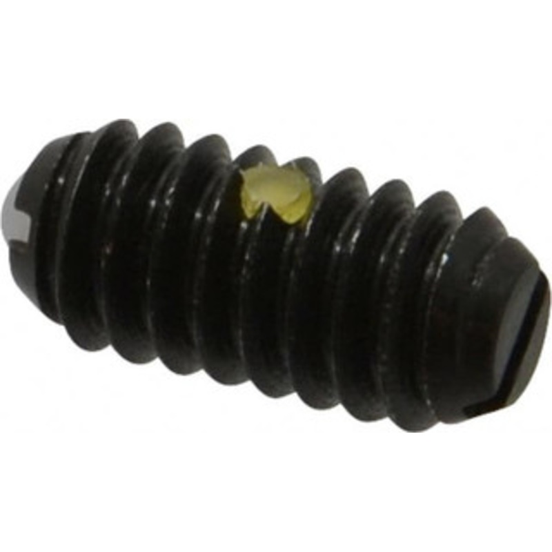 Vlier 1/4-20, 0.125 Ball Diam, 0.531 Body Length, 0.035 Max Ball Reach, Threaded Ball Plunger Steel Body, Nylon Ball, 3 Lb Initial End Force, 7 Lb Final End Force, Locking Element DB54N – 62122510