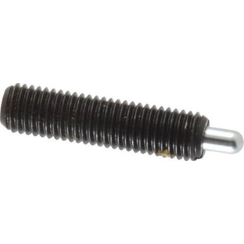Vlier 1/4-28, 1 Thread Length, 3/16 Plunger Projection, Steel Threaded Spring Plunger 0.117 – 0.118 Max Plunger Diam, 1 Plunger Length, 1 Lb Init End Force, 4 Lb Final End Force S55AN – 62116850