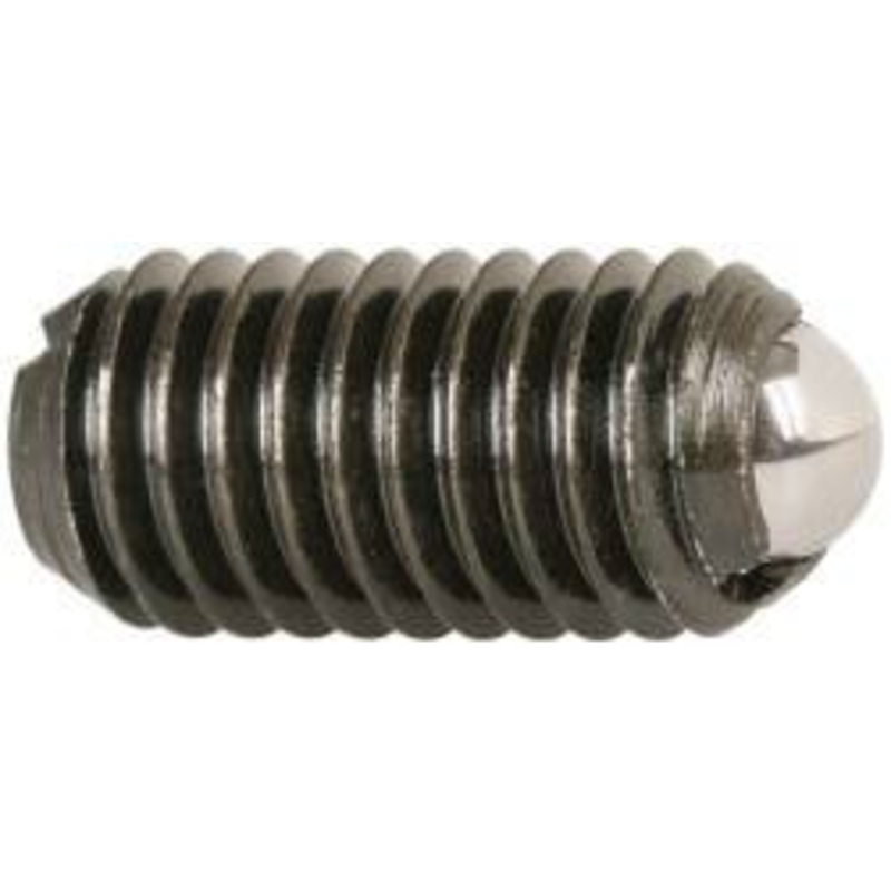 Vlier M8x1.25, 5mm Ball Diam, 16mm Body Length, 1.5mm Max Ball Reach, Threaded Ball Plunger Steel Body, Steel Ball, 3.37 Lb Initial End Force, 6.75 Lb Final End Force BM8A – 62121959