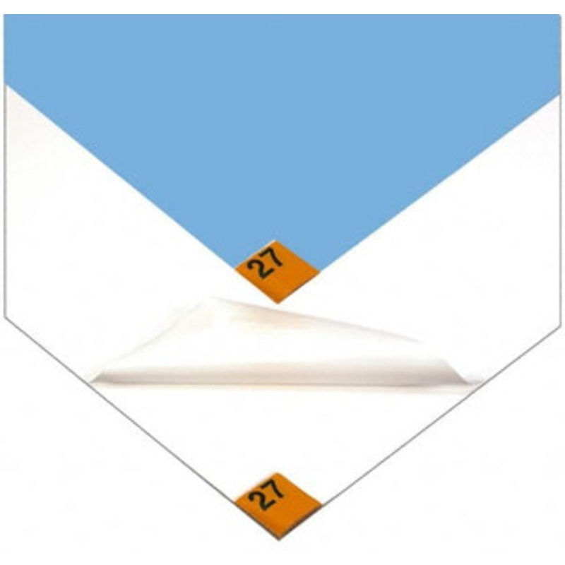 Wearwell 45 Long x 24 Wide x 1/8 Thick, Dry Environment, Smooth Pattern Clean Room Matting Tacky Sheets, Blue, 30 Layers per Mat, Series 095 095.24X45MATBL – 84808195