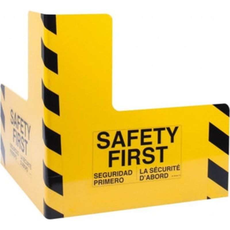 Vestil 24 Long, Steel Corner Protector Yellow, 12 High x 24 Wide Side PCG-24 – 64111917