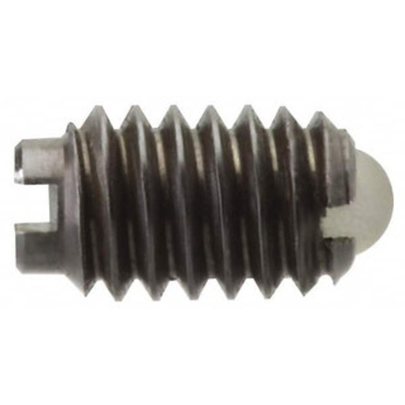 Vlier 8-36, 0.094 Ball Diam, 0.344 Body Length, 0.025 Max Ball Reach, Threaded Ball Plunger Stainless Steel Body, Nylon Ball, 0.5 Lb Initial End Force, 1.25 Lb Final End Force DSSB50 – 62122833