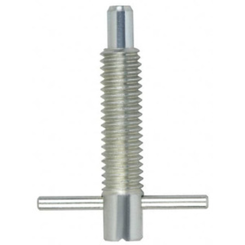 Vlier M10x1.5 Thread, 2 Body Length, 3/8 Plunger Projection, 0.23 Plunger Diam, Stainless Steel, Locking T Handle Plunger 1.2 Thread Length, 1-1/2 Handle Length, 1.7 Plunger Length, 2 Lb Initial End Force SFRTM10 – 87881173