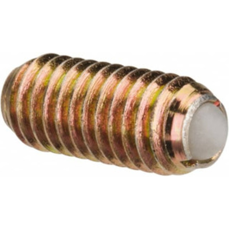 Vlier M6x1.0, 3.5mm Ball Diam, 14mm Body Length, 1mm Max Ball Reach, Threaded Ball Plunger Steel Body, Nylon Ball, 6.29 Lb Initial End Force, 9 Lb Final End Force DBMH6A – 04399739