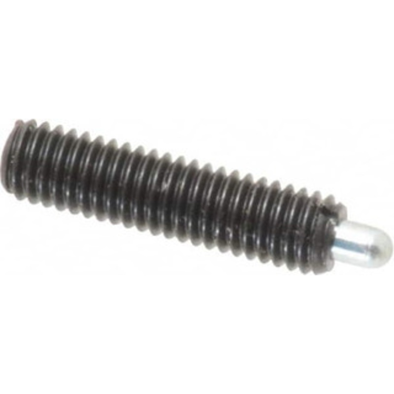 Vlier 10-32, 3/4 Thread Length, 1/8 Plunger Projection, Steel Threaded Spring Plunger 0.091 – 0.092 Max Plunger Diam, 3/4 Plunger Length, 1.3 Lb Init End Force, 2.7 Lb Final End Force S53 – 62116751