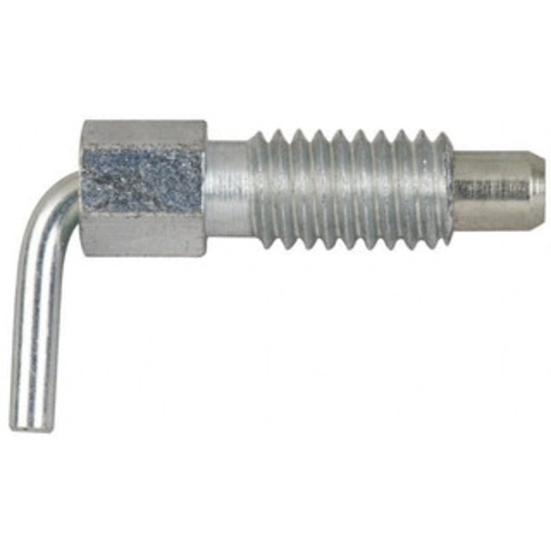 Vlier 5/8-11, 1.07 Thread Length, 0.38 Plunger Diam, 0.75 Lb Init to 2.5 Lb Final End Force, Stainless Steel L Handle Plunger 1.88 Body Length, 1-1/4 Length Under Head, Locking Element, 1/2 Plunger Projection SSFRSN625P – 87881629