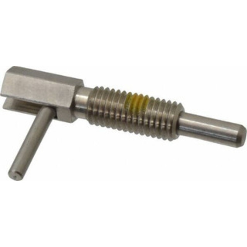 Vlier M12x1.75, 1.11 Thread Length, 7mm Plunger Diam, 4.5 N Init to 22.3 N Final End Force, Stainless Steel Locking L Handle Plunger 54mm Body Length, 32mm Length Under Head, Locking Element, 19mm Plunger Projection SFRM12P – 62125026